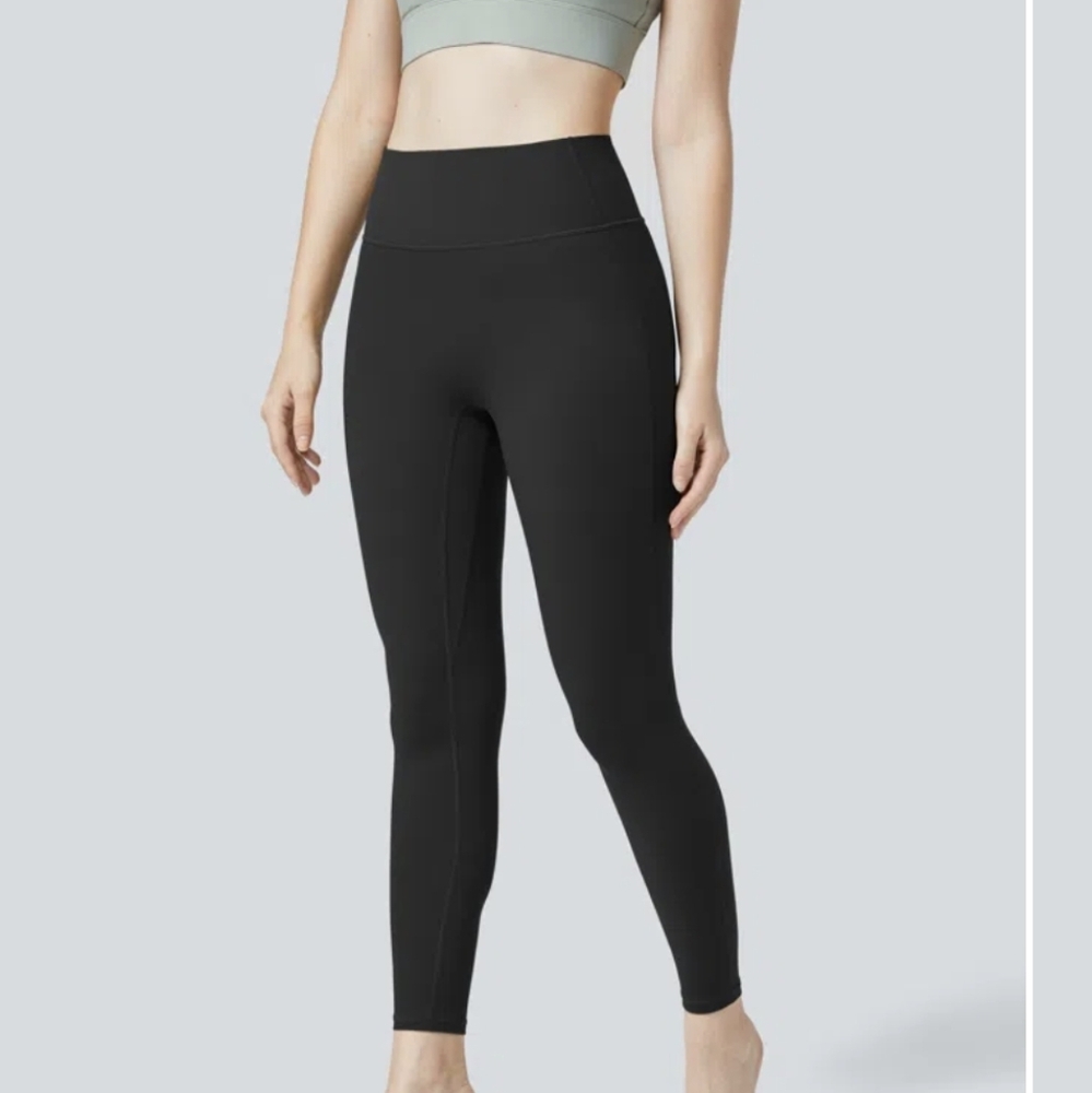 Halara Black Blue High-Waisted Leggings Ultrasculpt